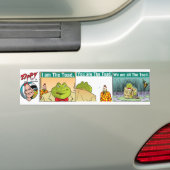 "Ik ben de pad" bumpersticker (Op auto)