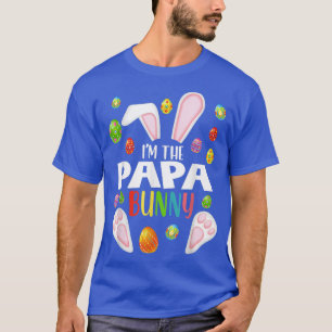 Ik ben de Papa Bunny Funny Matching Familie Pasen T-shirt