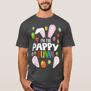 Ik ben de Pappy Bunny Funny Matching Familie Pasen T-shirt