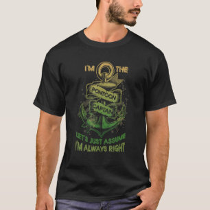 Ik ben de Poontoon Kapitein Laten we ervan uitgaan T-shirt