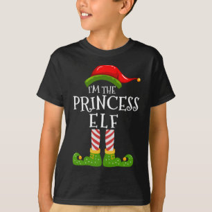 Ik ben de prinses Elf Matching Family Kerstkoorts T-shirt