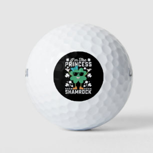 Ik ben de Prinses Shamrock St Patrick's Day Irish Golfballen