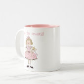 Ik ben de prinses tweekleurige koffiemok (Voorkant links)