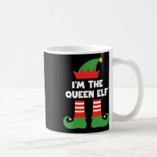 Ik ben de Queen Elf Funny Xmas Matching Family Gro Koffiemok
