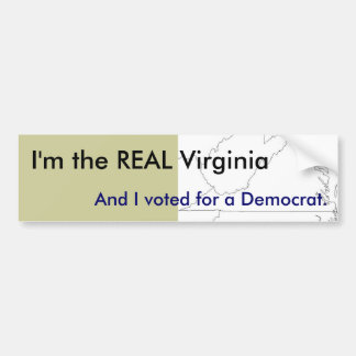 Ik ben de REAL Virginia - Bumpersticker