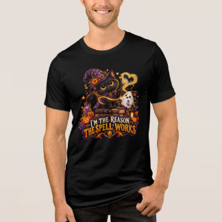 Ik Ben De Reden Dat De Spreuk Werkt Heks Kat T-shi Tri-Blend Shirt