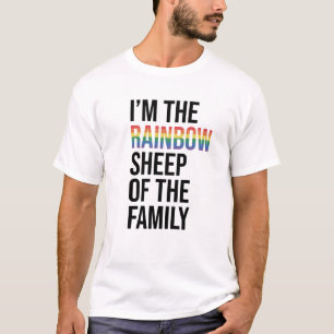 Ik ben de Regenboogschaap van de familie, White T-shirt