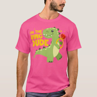 Ik ben de ringdude dinosaurusringdrager Dino Weddi T-shirt