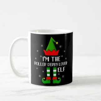 Ik ben de Roller Derby Elf Christma. Koffiemok