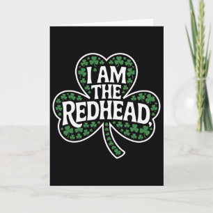 Ik Ben De Roodharige Vrouw Funny Ierse St. Patrick Kaart