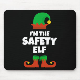 Ik ben de Safety Elf Familie Pyjama Kerst Grappig Muismat