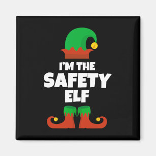 Ik ben de Safety Elf Family pyjama Christmas Offic Magneet