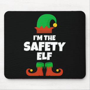 Ik ben de Safety Elf Family Pyjama Kerstman Offici Muismat