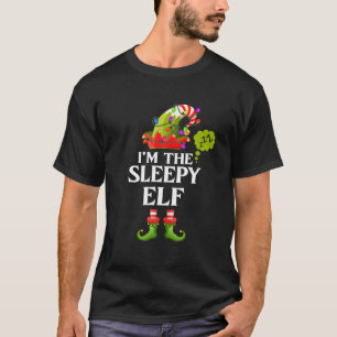 Ik ben de Slapy Elf Matching Familie Kerstmis T-shirt