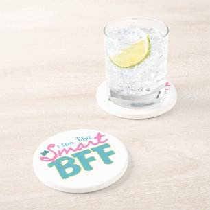 Ik ben de Smart BFF Zandsteen Onderzetter