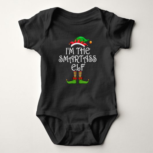 Ik ben de Smartass Elf Shirt Matching Family Group (Voorkant)