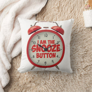 Ik Ben De Snooze Knop Grappige Wekker Kussenhoes Kussen