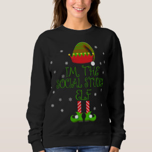 Ik ben de Sociale Studies Elf Funny Teacher Xmas Trui