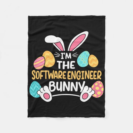 Ik ben de software engineer Bunny ontwikkelaar Pas Fleece Deken (Voorkant)