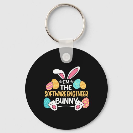 Ik ben de software engineer Bunny ontwikkelaar Pas Sleutelhanger (Voorkant)