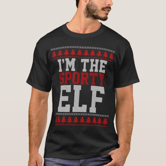Ik ben de sportieve elf t-shirt (Voorkant)