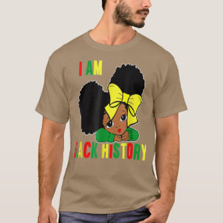 Ik ben de sterkste Afrikaanse koningin meisjesZwar T-shirt
