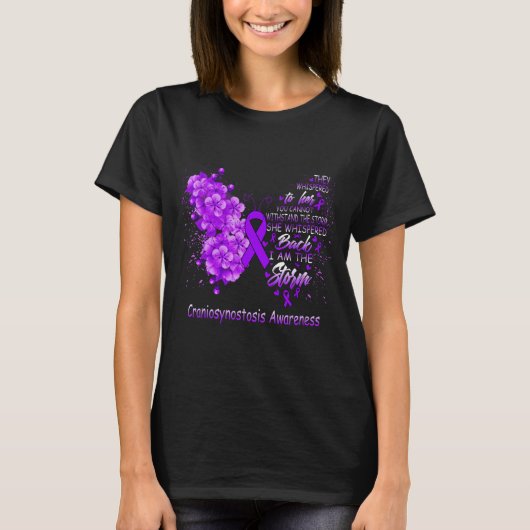 Ik ben de Storm Craniosynostosis Bewustheid T-shirt (Voorkant)