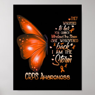 Ik ben de Storm CRPS Awareness Butterfly Poster