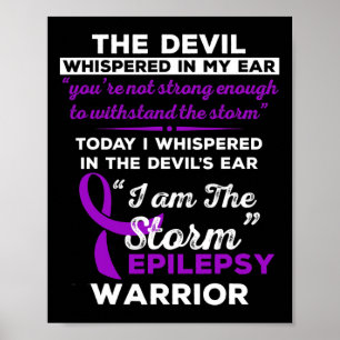 Ik ben de Storm Epilepsy Warrior Poster