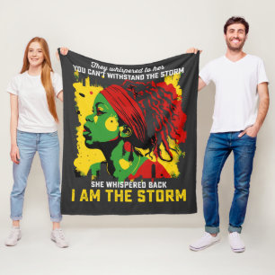 Ik Ben De Storm Juneteenth Zij Fluisterden Haar To Fleece Deken