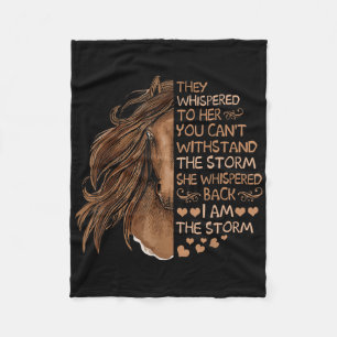 Ik ben de Storm Riding Horse Gir. Fleece Deken