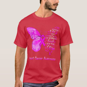 Ik ben de Storm van borstkanker Awareness Butterfl T-shirt