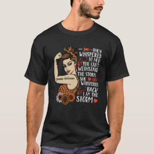 Ik ben de Storm vrouw leukemie krijger onbreekbaar T-shirt