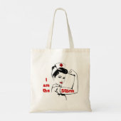 Ik ben de storm Zuster Canvas tas (Achterkant)