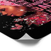 Ik ben de Storm zwarte vrouw na borstkanker Awar Poster (Hoek)