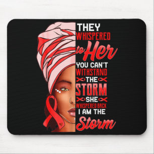Ik Ben De Storm Zwarte Vrouwen Hartziekte Fonkel R Muismat