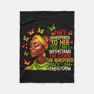 Ik Ben De Storm Zwarte Vrouwen Zwarte Geschiedenis Fleece Deken