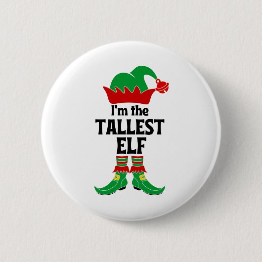 Ik ben de Tallest Elf Ronde Button 5,7 Cm (Voorkant)