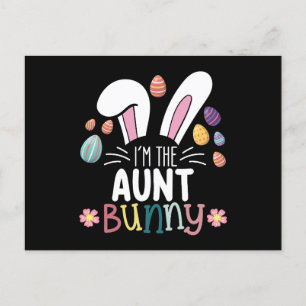 Ik ben de Tante Bunny Paasfamilie Matching Briefkaart