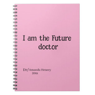ik ben de toekomstige dokter Spiral Photo Notitieb Notitieboek