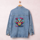 Ik ben de uil die je nodig hebt denim jacket (Hangar)