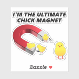 IK BEN DE UITEINDELIJKE KIP MAGNET STICKER
