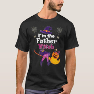 Ik ben de vader heks bezem pompoen snoep familie H T-shirt