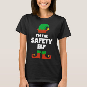 Ik ben de veiligheid elf familie pyjama kerst grap t-shirt