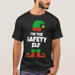 Ik ben de veiligheid elf familie pyjama kerst grap t-shirt