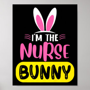 Ik ben de verpleegster Bunny Konijnenoren Ei Grapp Poster