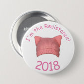 "Ik ben de Verzetsstrijder" Pussy Pet Button (Voorkant /achterkant)