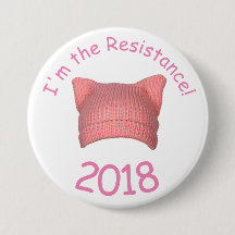 "Ik ben de Verzetsstrijder" Pussy Pet Button