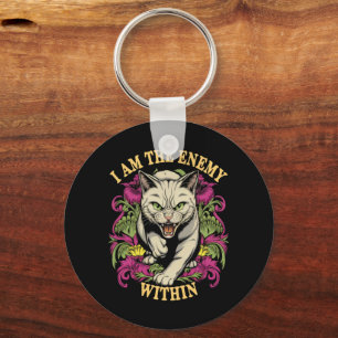 Ik ben de vijand binnen Harris Walz 2024 Sleutelhanger