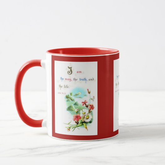 Ik ben de waarheid, de weg en het licht mok (Links)